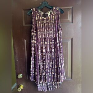 Knox Rose High/Low Sleeveless Dress with Key Hole on back